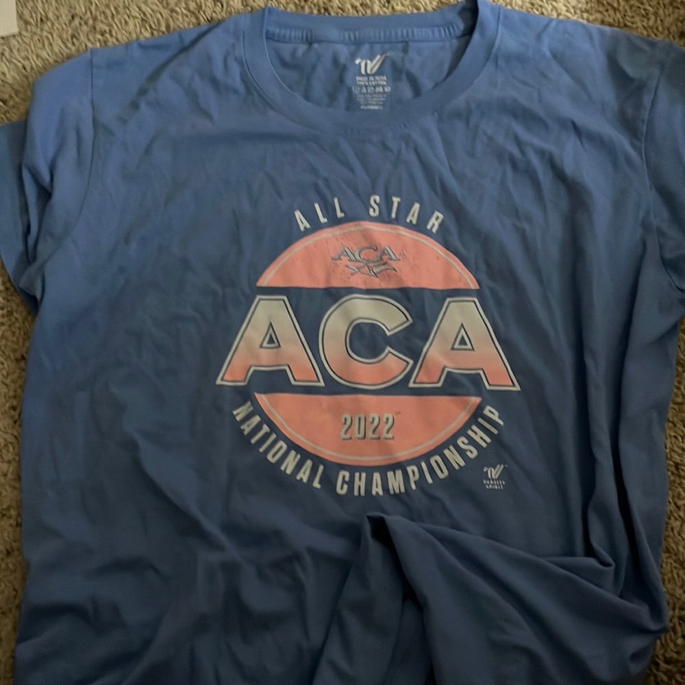 aca cheer competition shirt size large